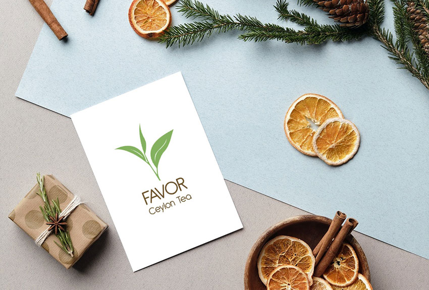 Favor Ceylon Tea Logo Design