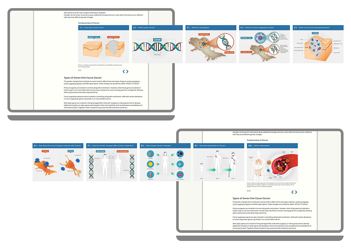 Fundamentals of Cancer Infographic Carousel